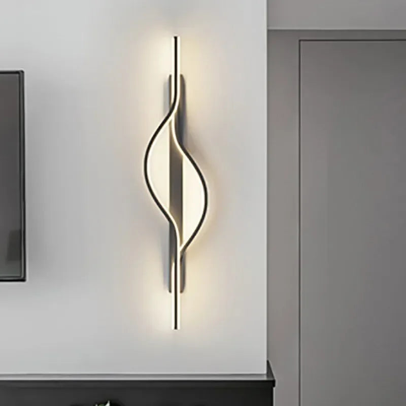Modern Curved LED Wall Lamp