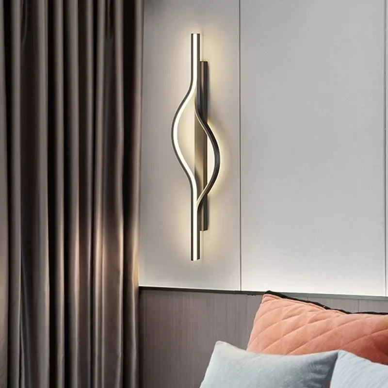 Modern Curved LED Wall Lamp