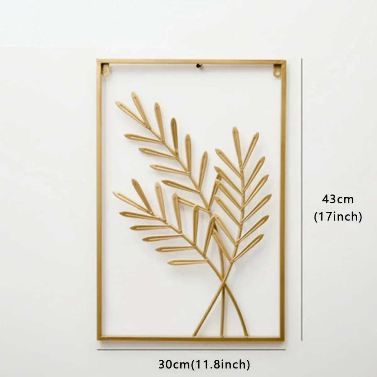 Jungle Leaf Gold Wall Art