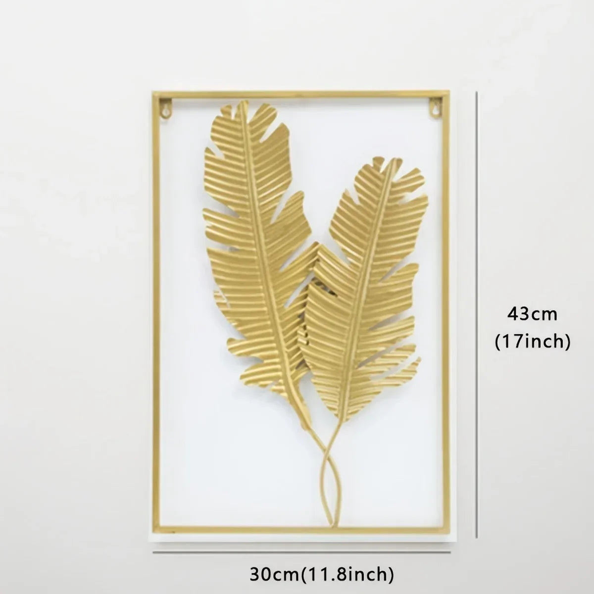 Jungle Leaf Gold Wall Art