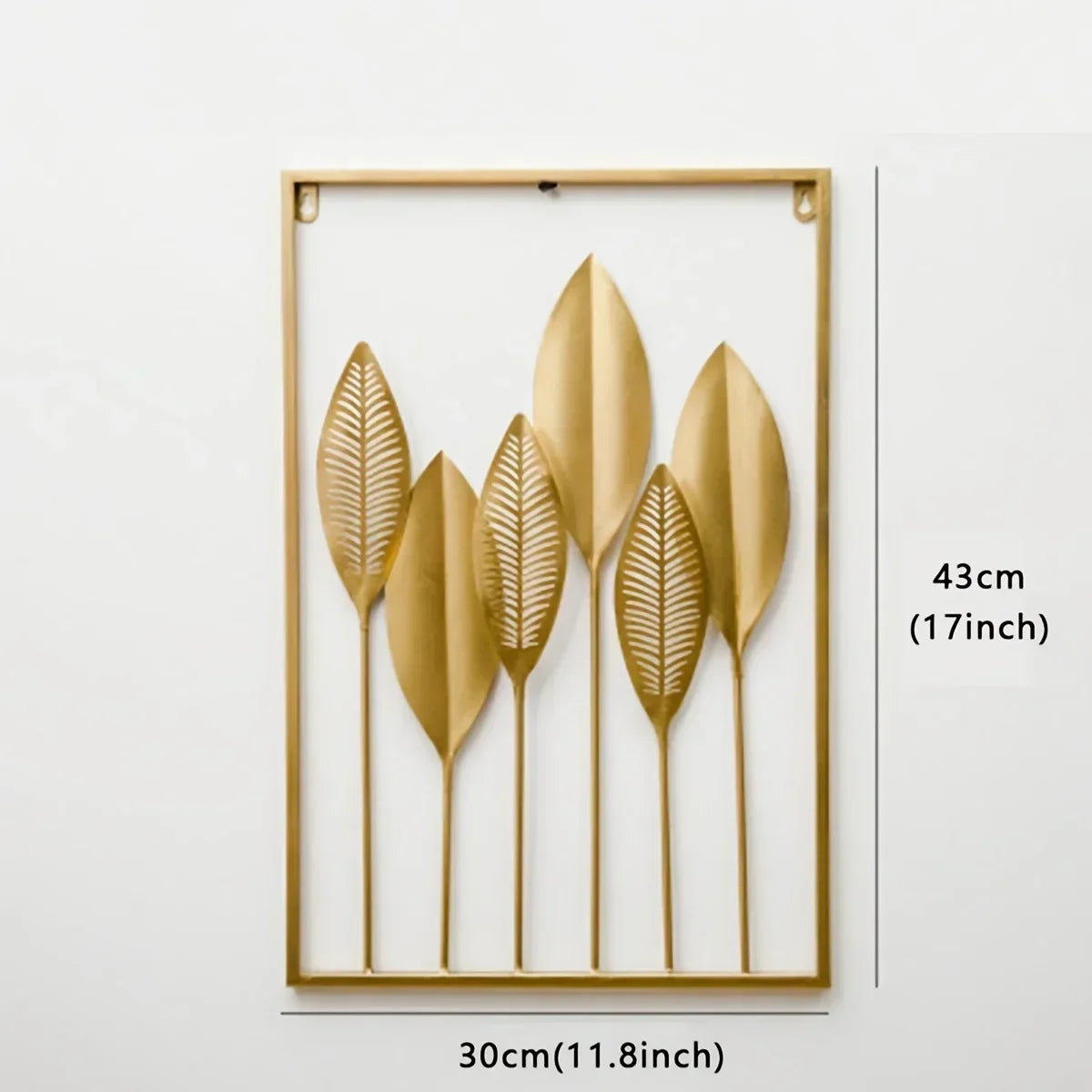 Jungle Leaf Gold Wall Art
