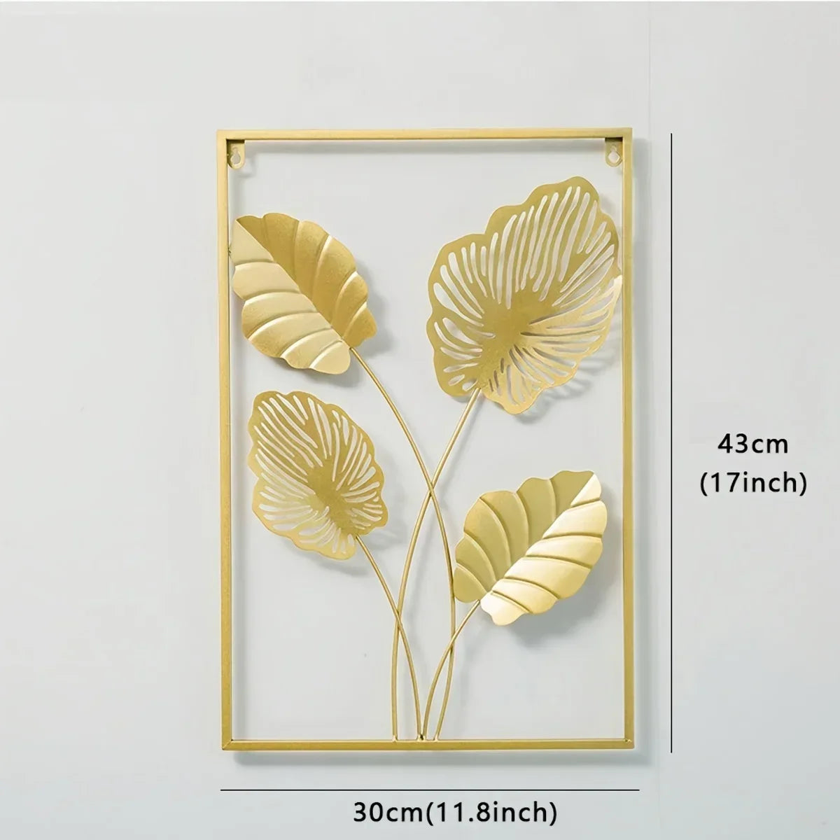 Jungle Leaf Gold Wall Art
