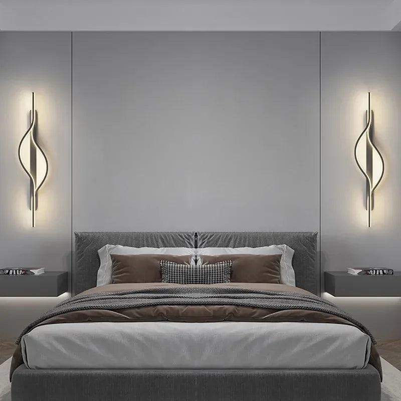 Modern Curved LED Wall Lamp