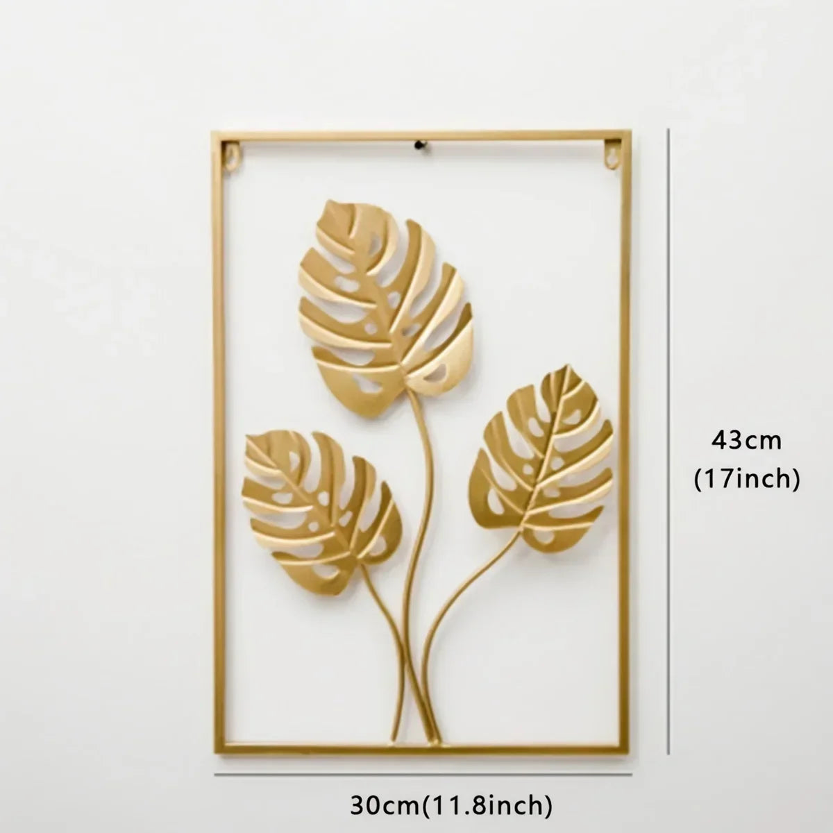 Jungle Leaf Gold Wall Art