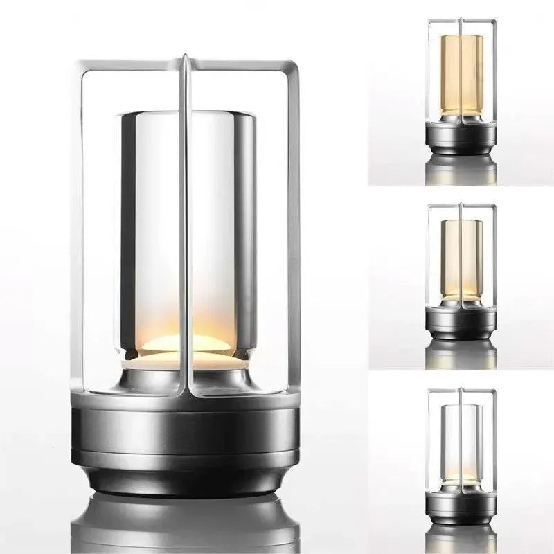 Industrial Style Cordless LED Table Lamp