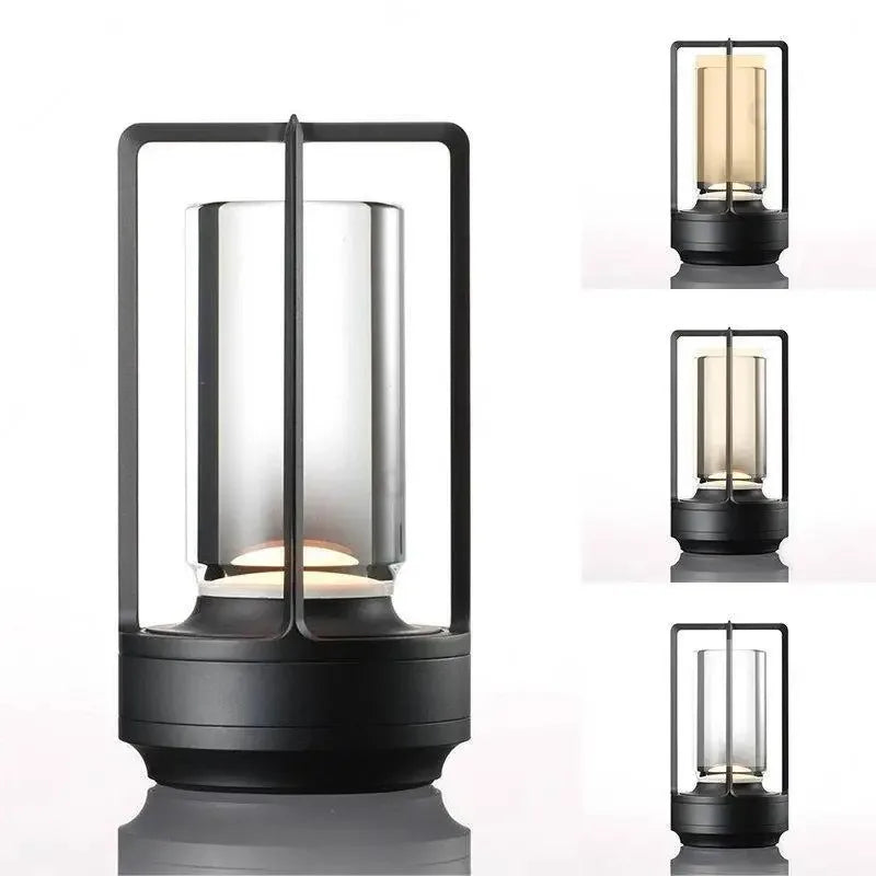 Industrial Style Cordless LED Table Lamp