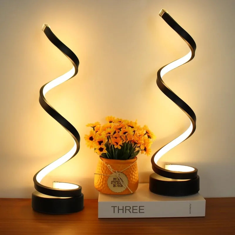 Spiral LED Table Lamp