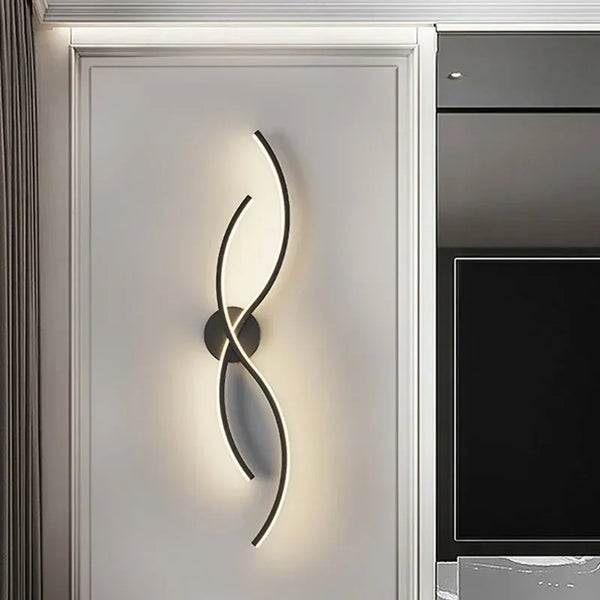 Modern Curved LED Wall Lamp