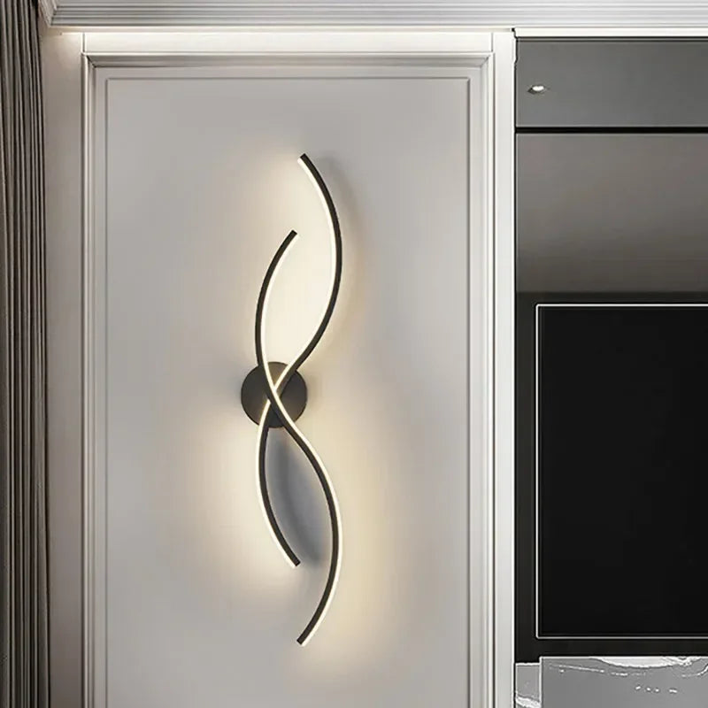 Modern Curved LED Wall Lamp