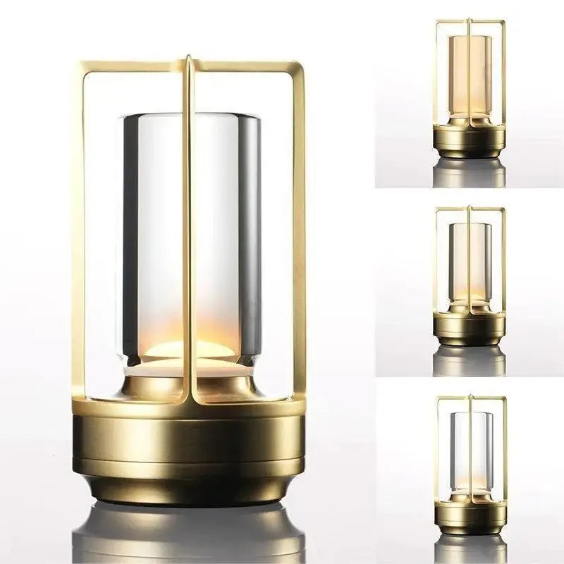 Industrial Style Cordless LED Table Lamp