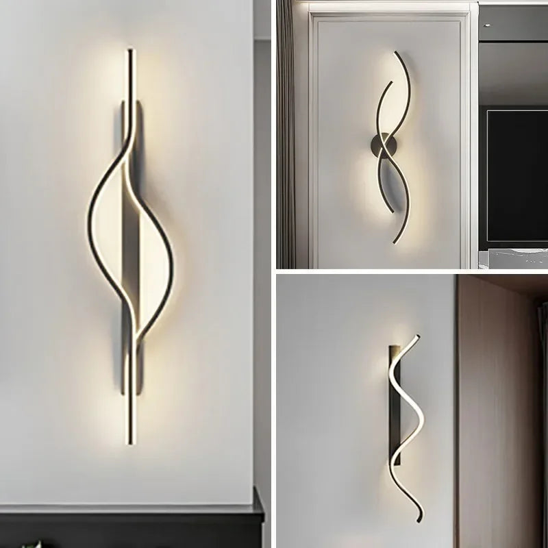 Modern Curved LED Wall Lamp
